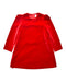 A Red Long Sleeve Dresses from Il Gufo in size 4T for girl. (Front View)