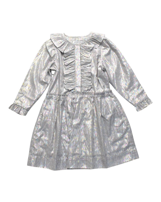 A Silver Long Sleeve Dresses from Stella McCartney in size 4T for girl. (Front View)