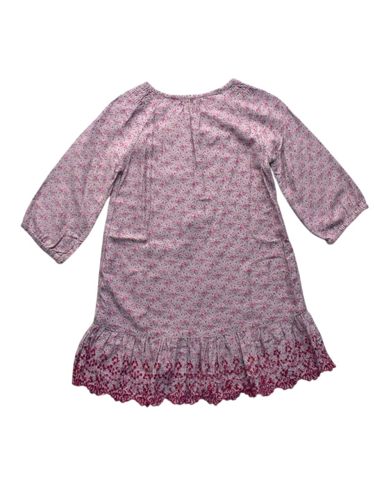 A Pink Long Sleeve Dresses from Vanessa Bruno in size 5T for girl. (Back View)