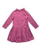 A Pink Long Sleeve Dresses from Velveteen in size 4T for girl. (Back View)