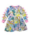A Multicolour Long Sleeve Dresses from RockYourBaby in size 3T for girl. (Back View)