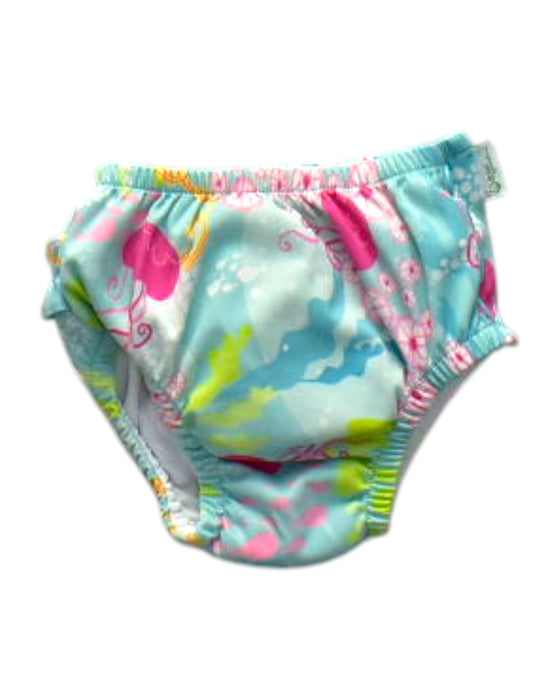 A Multicolour Swim Diapers from Green Sprouts in size 3-6M for girl. (Back View)