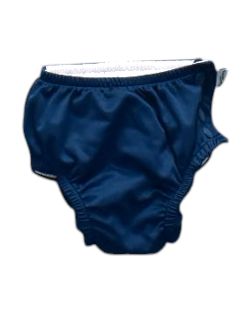 A Navy Swim Diapers from Green Sprouts in size 3-6M for boy. (Front View)
