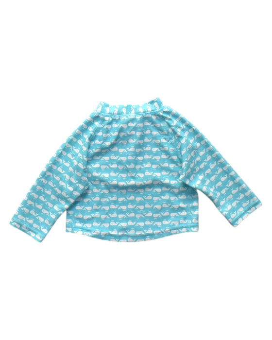 A Blue Rash Guards from Green Sprouts in size 3-6M for boy. (Back View)