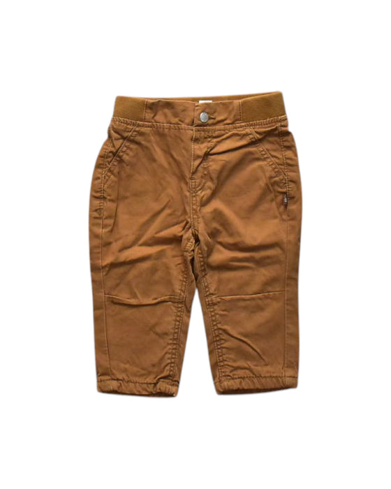 A Brown Casual Pants from Obaibi - Okaidi in size 3-6M for boy. (Front View)