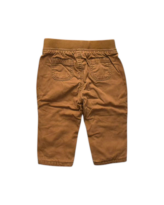 A Brown Casual Pants from Obaibi - Okaidi in size 3-6M for boy. (Back View)