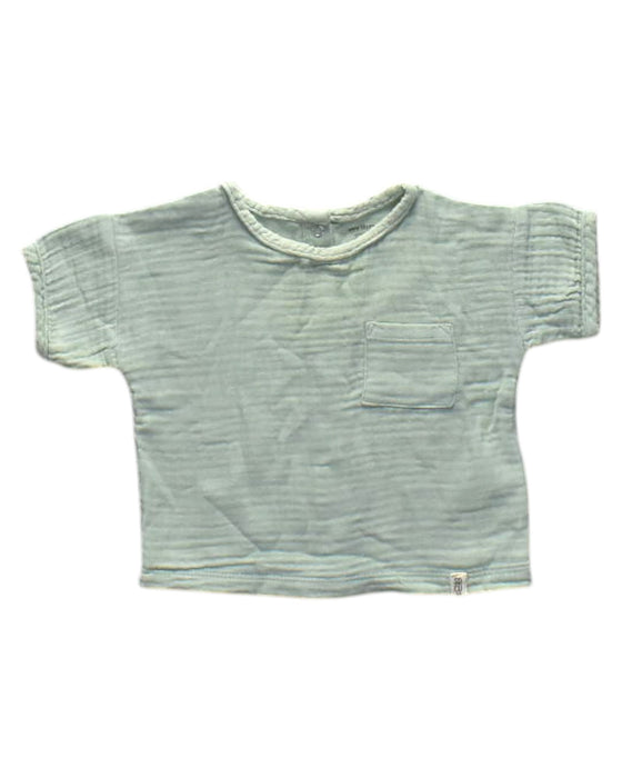 A Green Short Sleeve T Shirts from Vertbaudet in size 0-3M for girl. (Front View)