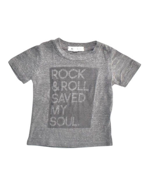 A Grey Short Sleeve T Shirts from Joah Love in size 12-18M for boy. (Front View)