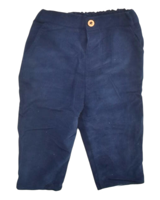A Navy Casual Pants from The Little White Company in size 6-12M for boy. (Front View)