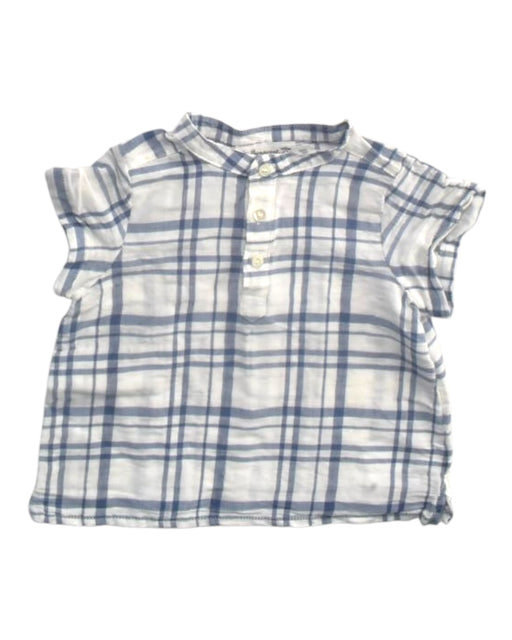 A Blue Short Sleeve Shirts from Bonpoint in size 12-18M for boy. (Front View)