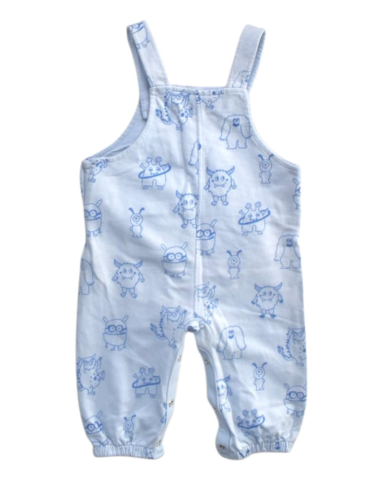 A Blue Long Overalls from John Lewis in size 6-12M for boy. (Back View)