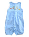 A Blue Sleeveless Rompers from Jojo Maman Bébé in size 3-6M for girl. (Front View)