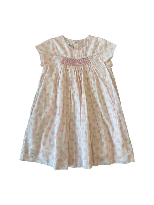 A Pink Short Sleeve Dresses from Château de Sable in size 4T for girl. (Front View)
