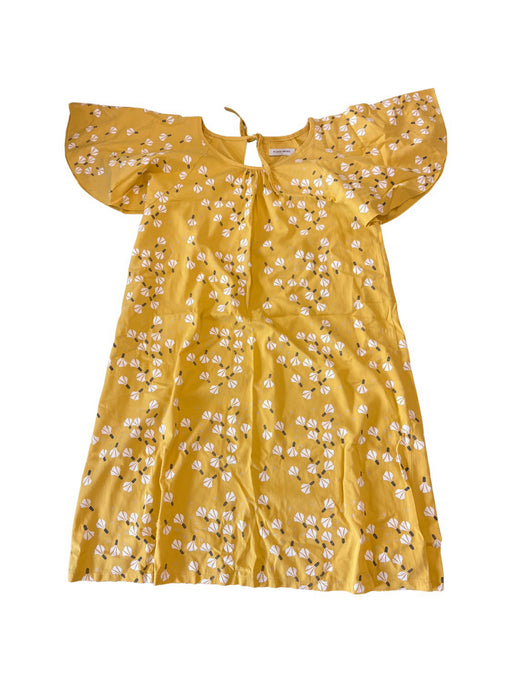 A Yellow Short Sleeve Dresses from Le Petit Society in size L for maternity. (Front View)