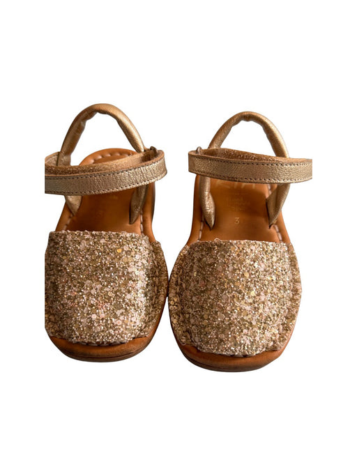 A Gold Sandals from RIA Menorca in size 18-24M for neutral. (Front View)