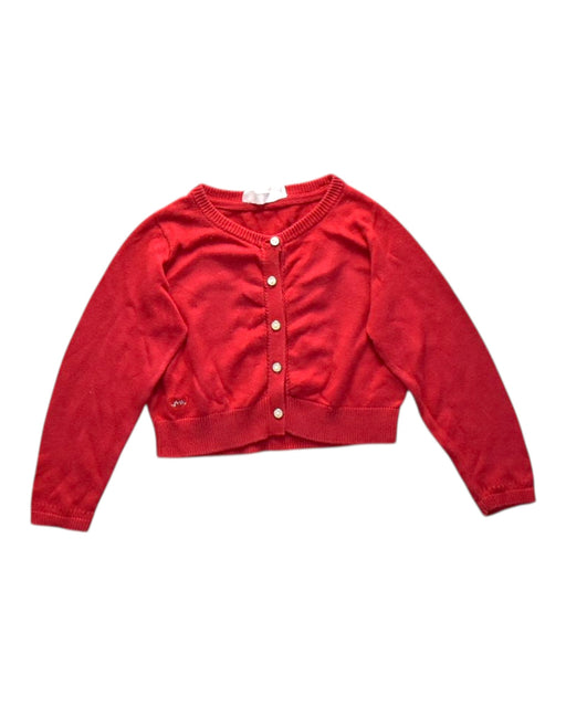A Red Cardigans from Chateau de Sable in size 3T for girl. (Front View)