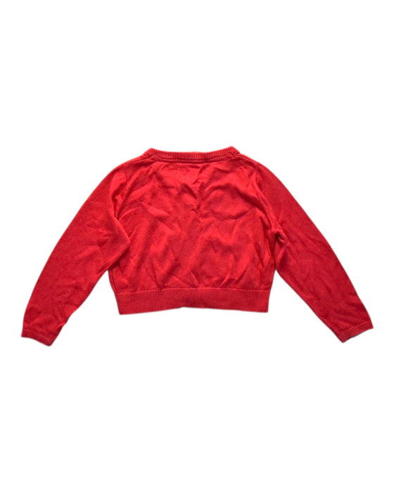 A Red Cardigans from Chateau de Sable in size 3T for girl. (Back View)
