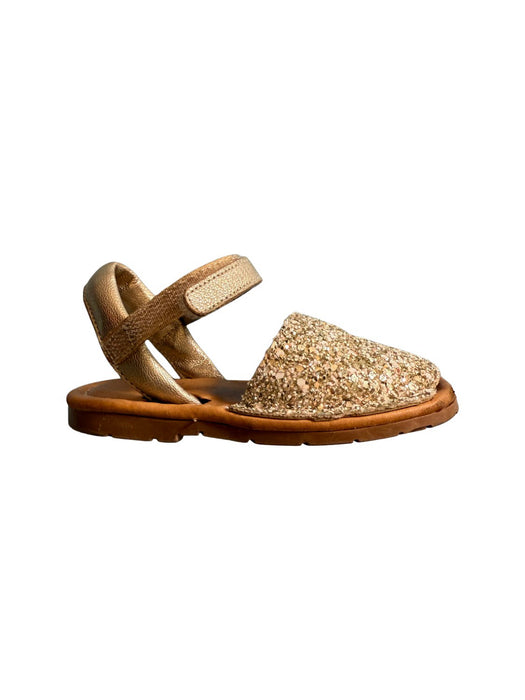 A Gold Sandals from RIA Menorca in size 18-24M for neutral. (Back View)