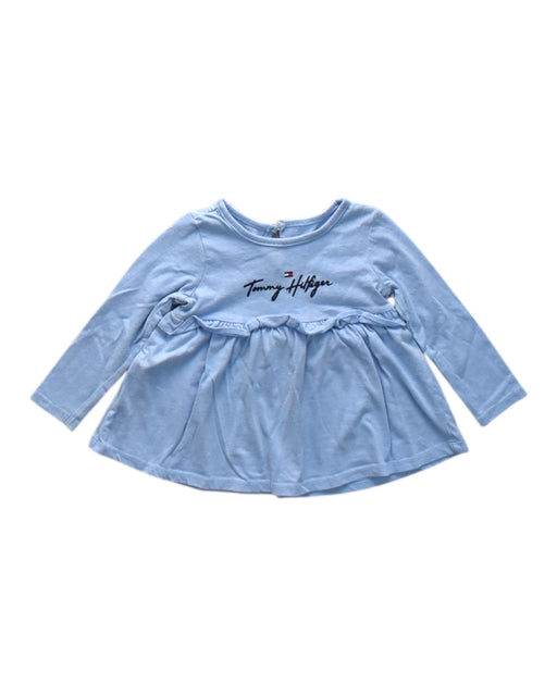 A Blue Long Sleeve Dresses from Tommy Hilfiger in size 18-24M for girl. (Front View)