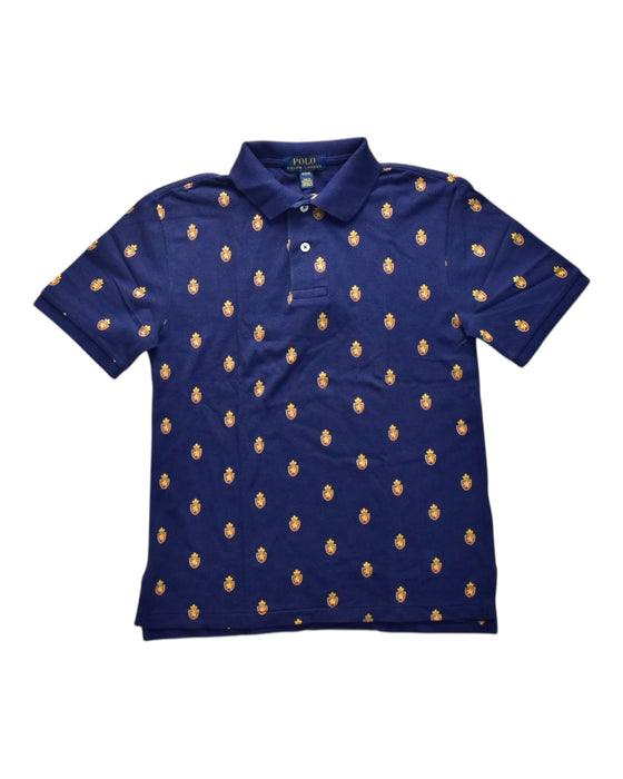 A Navy Short Sleeve Polos from Polo Ralph Lauren in size 10Y for boy. (Front View)