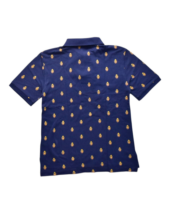 A Navy Short Sleeve Polos from Polo Ralph Lauren in size 10Y for boy. (Back View)