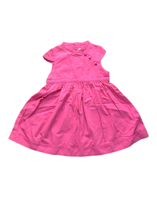 A Pink Short Sleeve Dresses from Chateau de Sable in size 18-24M for girl. (Front View)