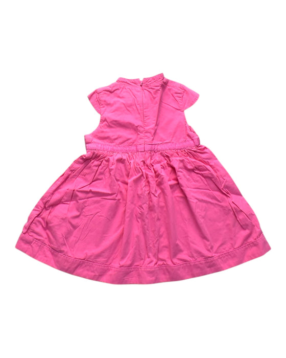 A Pink Short Sleeve Dresses from Chateau de Sable in size 18-24M for girl. (Back View)