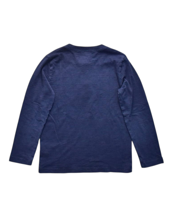 A Blue Long Sleeve T Shirts from Crewcuts in size 5T for boy. (Back View)