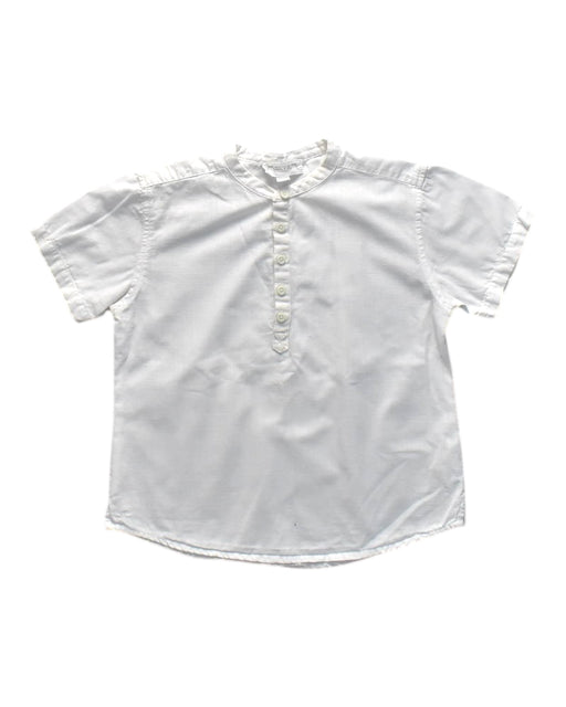 A White Short Sleeve Shirts from Chateau de Sable in size 6T for boy. (Front View)