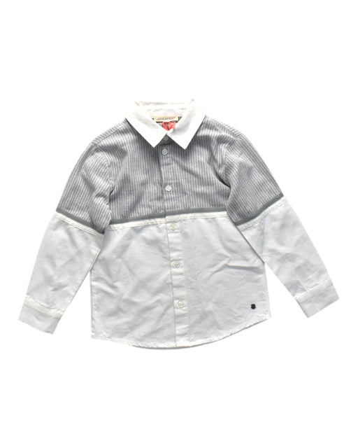 A Grey Long Sleeve Shirts from Angel and Rocket in size 6T for boy. (Front View)