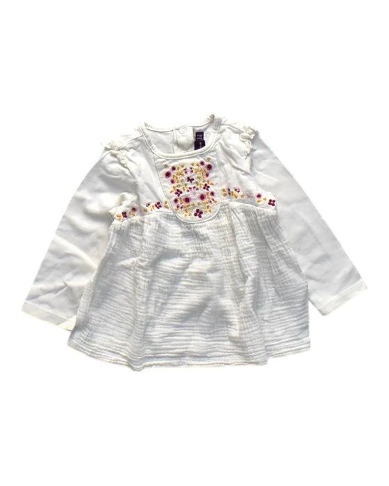 A White Long Sleeve Tops from Sergent Major in size 12-18M for girl. (Front View)