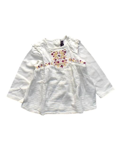 A White Long Sleeve Tops from Sergent Major in size 12-18M for girl. (Front View)