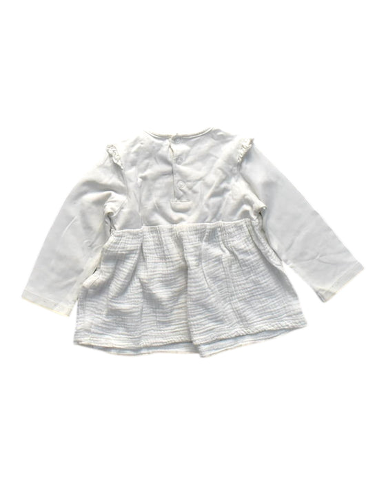 A White Long Sleeve Tops from Sergent Major in size 12-18M for girl. (Back View)