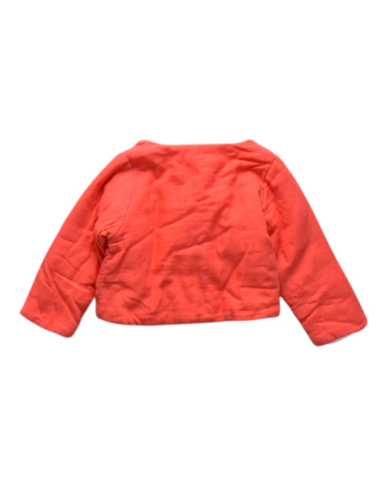 A Red Puffer/Quilted Jackets from Chateau de Sable in size 12-18M for girl. (Back View)