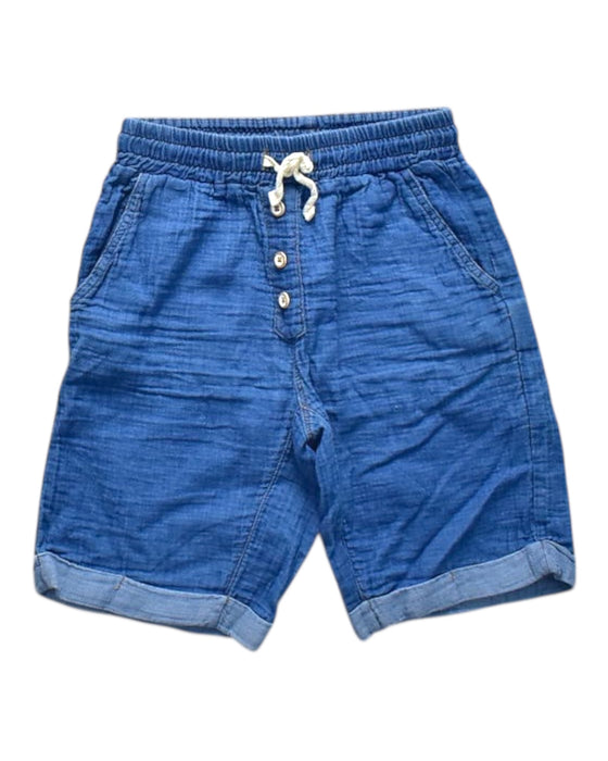 A Blue Shorts from Buho in size 6T for girl. (Front View)
