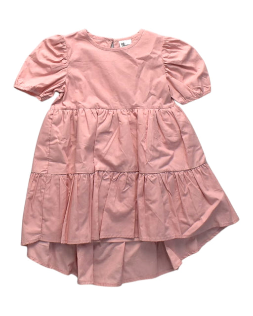 A Pink Short Sleeve Dresses from The Tiny Universe in size 2T for girl. (Front View)