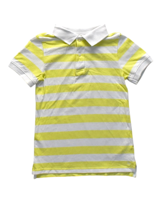 A White Short Sleeve Polos from Janie & Jack in size 7Y for boy. (Front View)