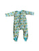 A Blue Onesies from Zutano in size 3-6M for neutral. (Front View)