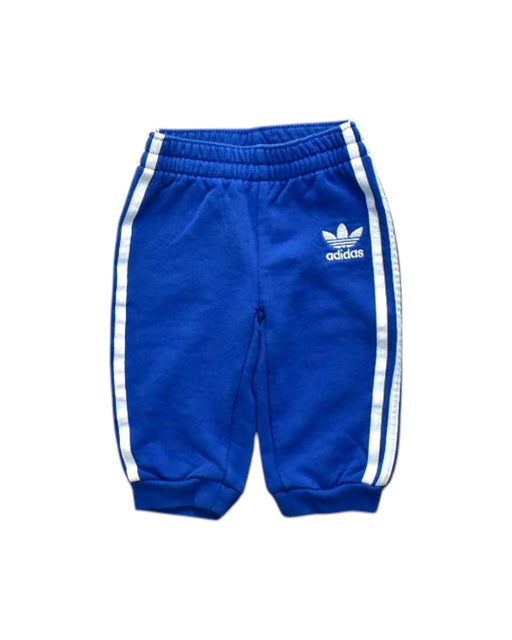 A Blue Sweatpants from Adidas in size 3-6M for girl. (Front View)