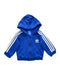 A Blue Hooded Sweatshirts from Adidas in size 3-6M for girl. (Front View)