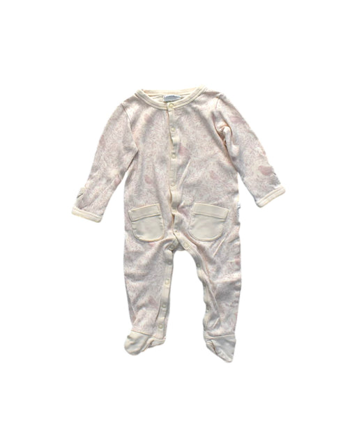 A White Onesies from Aster & Oak in size 6-12M for girl. (Front View)
