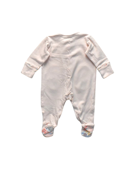 A Pink Onesies from Mothercare in size 3-6M for girl. (Back View)