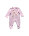 A Pink Onesies from Mothercare in size 3-6M for girl. (Front View)