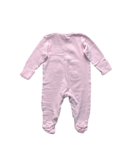 A Pink Onesies from Mothercare in size 3-6M for girl. (Back View)
