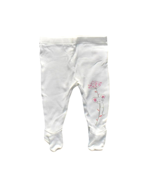 A White Casual Pants from Mothercare in size 3-6M for girl. (Front View)