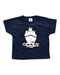 A Navy Short Sleeve T Shirts from Petit Bateau in size 3-6M for boy. (Front View)