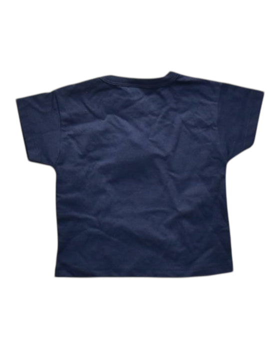 A Navy Short Sleeve T Shirts from Petit Bateau in size 3-6M for boy. (Back View)