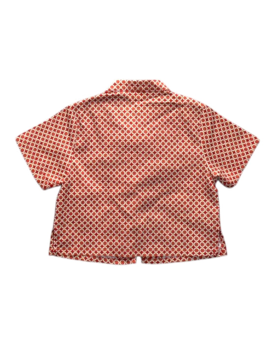 A Red Short Sleeve Shirts from Elly in size 6-12M for boy. (Back View)