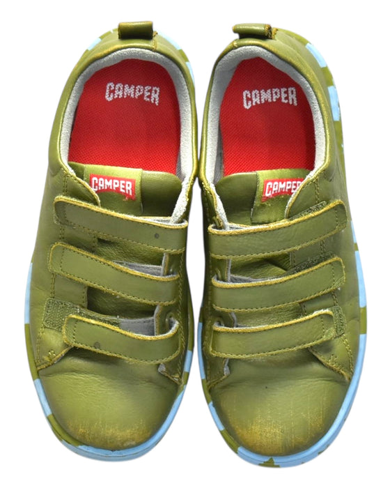 A Green Sneakers from Camper in size 7Y for boy. (Back View)