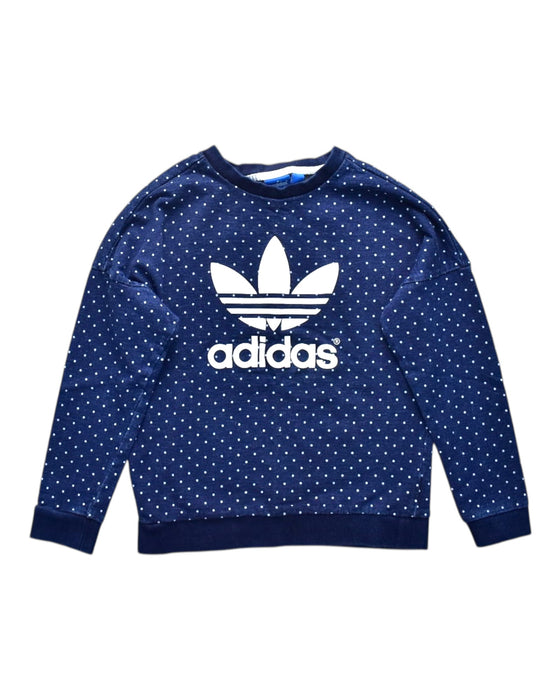 A Navy Crewneck Sweatshirts from Adidas in size 10Y for neutral. (Front View)